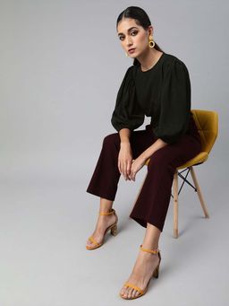 Sera - Women Black Solid Top