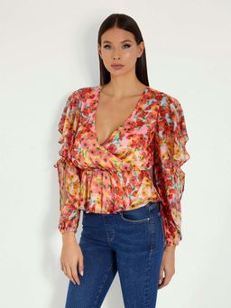 Guess - Women Multi-Color Floral Top