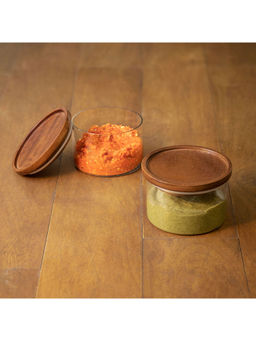 Ellementry - Stackable Glass Jars (Set of 2)