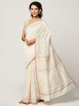 Fabindia - Cotton Silk Printed Sari