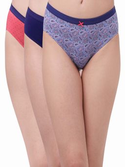 SOIE - High Rise Full Coverage Solid and Printed Cotton Stretch Hipster Panty