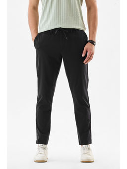 Snitch - Black Solid Tailored Fit Trouser