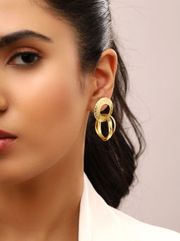 Priyaasi - Hammered Style Drop Earrings
