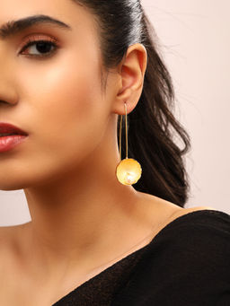 Priyaasi - Statement Floral Pearl Hanging Earrings