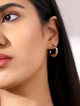 Priyaasi - Mini Gold Plated Hoop Earrings