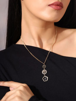 Priyaasi - Flower Tree Shaped Pendant Necklace