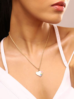 Priyaasi - Heart Shaped Unicorn Colored Necklace