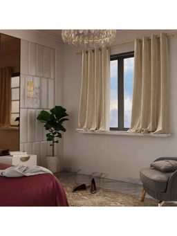 Stoa Paris - Velvet Ivory Elegance Curtain (Set of 2 Curtains)