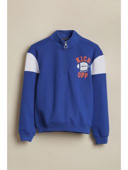 Allen Solly - Boys Blue Graphic Sweatshirt
