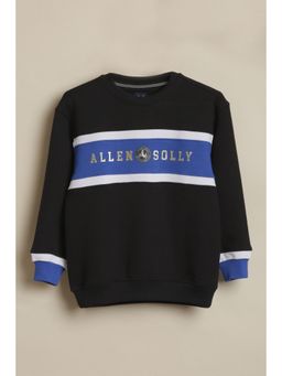 Allen Solly - Boys Black Colorblock Sweatshirt