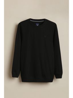 Allen Solly - Boys Black Solid Sweatshirt