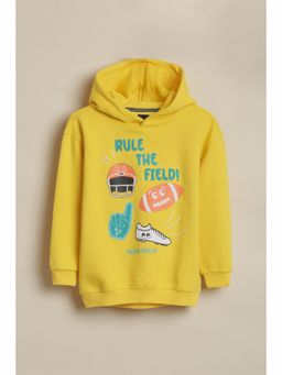 Allen Solly - Boys Yellow Embroidered Sweatshirt