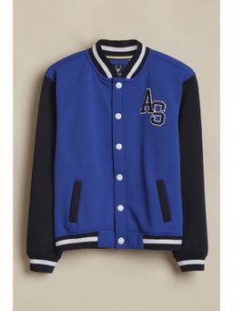 Allen Solly - Boys Blue Colorblock Cardigan