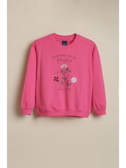 Allen Solly - Girls Pink Graphic Sweatshirt