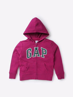 GAP - Purple Graphic Cotton Regular Hoodie