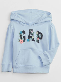 GAP - Blue Printed Cotton Regular Hoodie
