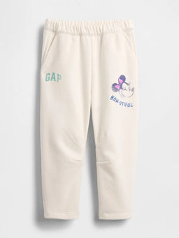 GAP - White Printed Cotton Regular Trouser