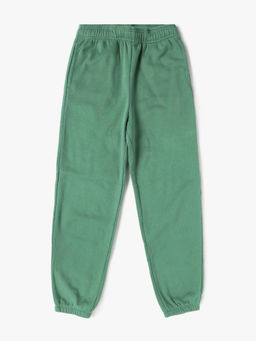 GAP - Green Solid Cotton Relaxed Joggers