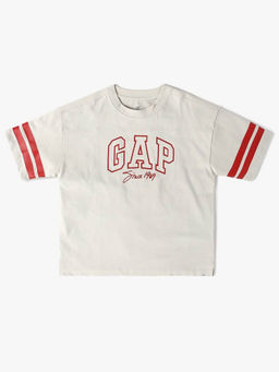 GAP - Grey Printed Cotton Regular T-Shirt