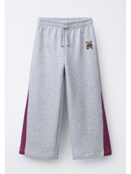 Alan Jones - Grey Solid Cotton Regular Trackpant