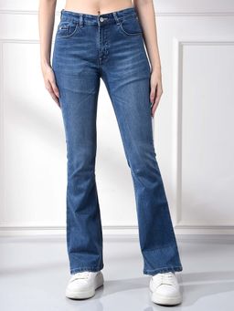 CRIMSOUNE CLUB - Women's Blue Bootcut Jeans