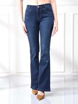 CRIMSOUNE CLUB - Womens Blue Boot Cut Jeans