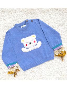 Kids of Greendeer - Cuddly Bear Blue Sweater