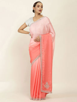 Soch - Embellished Georgette Saree with Unstitched Blouse
