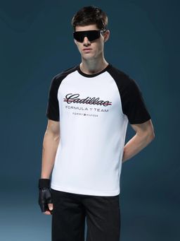 Tommy Hilfiger - White Printed Regular Fit Cotton T-Shirt