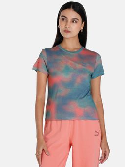 Puma - Classics Re Escape Womens Blue T-shirt