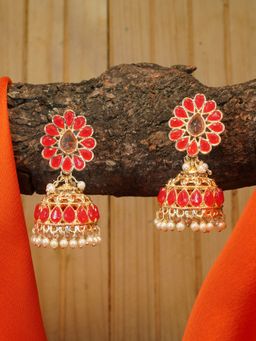 GRIIHAM - Premium High Gold Plated Earring Jhumka