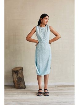 Dressfolk - Turquoise Printed Dress