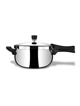 Stahl - Triply Stainless Steel Xpress Belly Handi Pressure Cooker Outer Lid, 9275, 5.0 Liters