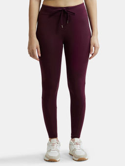 Jockey - AA01 Women Super Combed Cotton Elastane Yoga Pants - Wine Tasting