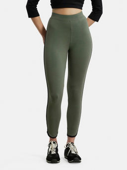 Jockey - AW73 Women Super Combed Cotton Elastane Stretch Leggings - Beetle