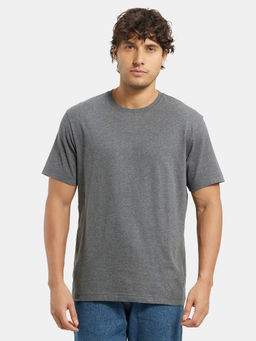 Jockey - 2714 Men Super Combed Cotton Rich Round Neck T-Shirt - Charcoal Melange