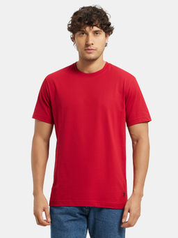 Jockey - 2714 Men Super Combed Cotton Rich Round Neck T-Shirt - Shanghai Red