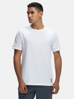 Jockey - MV01 Men Super Combed Cotton Blend Solid Active Wear T-Shirt - White