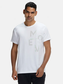 Jockey - MV02 Men Super Combed Cotton Printed Active Wear T-Shirt - White