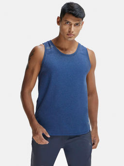 Jockey - MV06 Men Super Combed Cotton Solid Active Wear Tank Top - Navy Melange