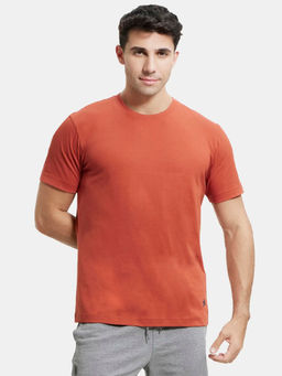 Jockey - 2714 Men Super Combed Cotton Rich Round Neck T-Shirt - Cinnabar