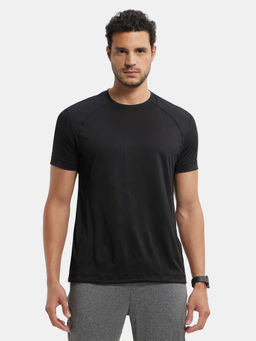 Jockey - MV15 Men Microfiber Fabric Half Sleeve Active Wear T-Shirt - Black