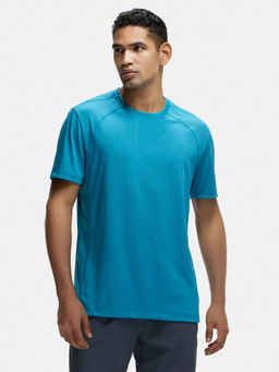 Jockey - MV15 Men Microfiber Fabric Half Sleeve Active Wear T-Shirt - Caribbean Sea