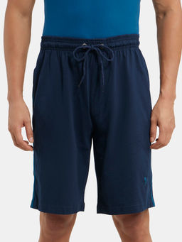 Jockey - 9426 Men Super Combed Cotton Rich Regular Fit Shorts - Navy & Seaport Teal