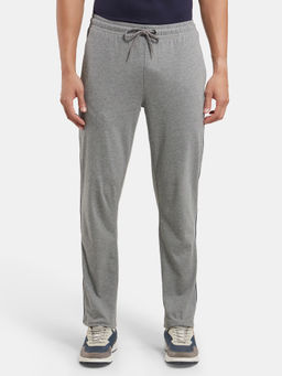 Jockey - 9500 Men Super Combed Cotton Rich Regular Fit Trackpant - Grey Melange & Navy