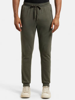 Jockey - AM71 Men Super Combed Cotton Rich Slim Fit Jogger - Deep Olive