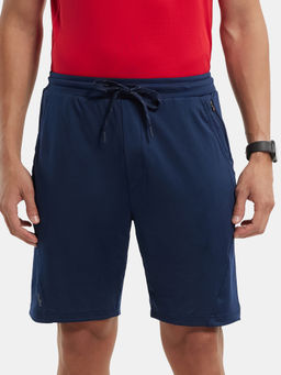 Jockey - MV10 Men Microfiber Elastane Solid Active Wear Shorts - Navy