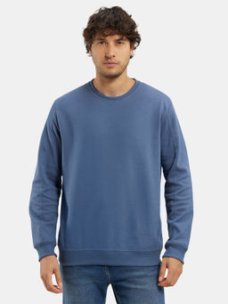 Jockey - AM48 Men Super Combed Cotton Rich Pique Sweatshirt - Vintage Indigo