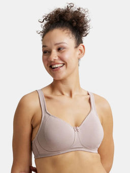 Jockey - ES24 Wirefree Non Padded Cotton Elastane Full Coverage Plus Size Bra - Mocha