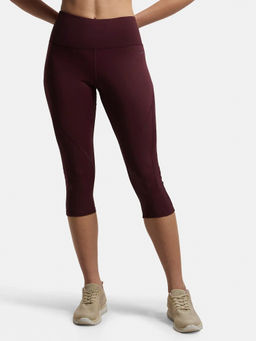 Jockey - MW36 Women Microfiber Elastane Slim Fit Active Wear Capri - Wine Tasting